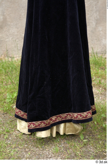  Medieval Castle lady in a dress 2 black dress historical clothing lower body medieval 0009.jpg